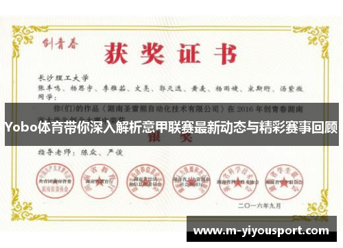 Yobo体育带你深入解析意甲联赛最新动态与精彩赛事回顾