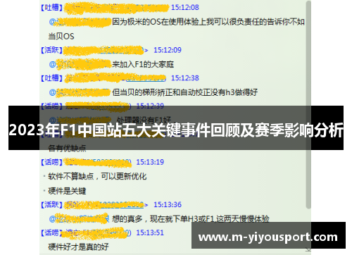 2023年F1中国站五大关键事件回顾及赛季影响分析