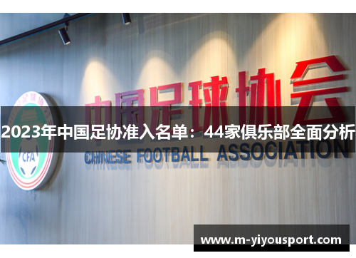 2023年中国足协准入名单：44家俱乐部全面分析